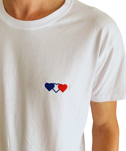 T-Shirt Enfant Blanc💙🤍❤️